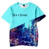 Sea of Stars T-Shirts Tie Dye Printed Graphic Shirts Casual Short Sleeve Tee Tops for Men Women