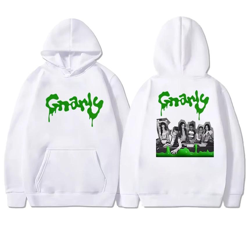 

Korea Kpop KATSEYE 2026 Album Double Sided Graphic Hoodies Autumn Winter Men Women Trend Y2k Sweatshirt Unisex Fleece Pullover 4XL чёрный