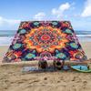 Boho-Print Sonnensegel Wasserdichtes Gewebe Terrassenüberdachung UV-Schutz Schatten Hinterhofnutzung