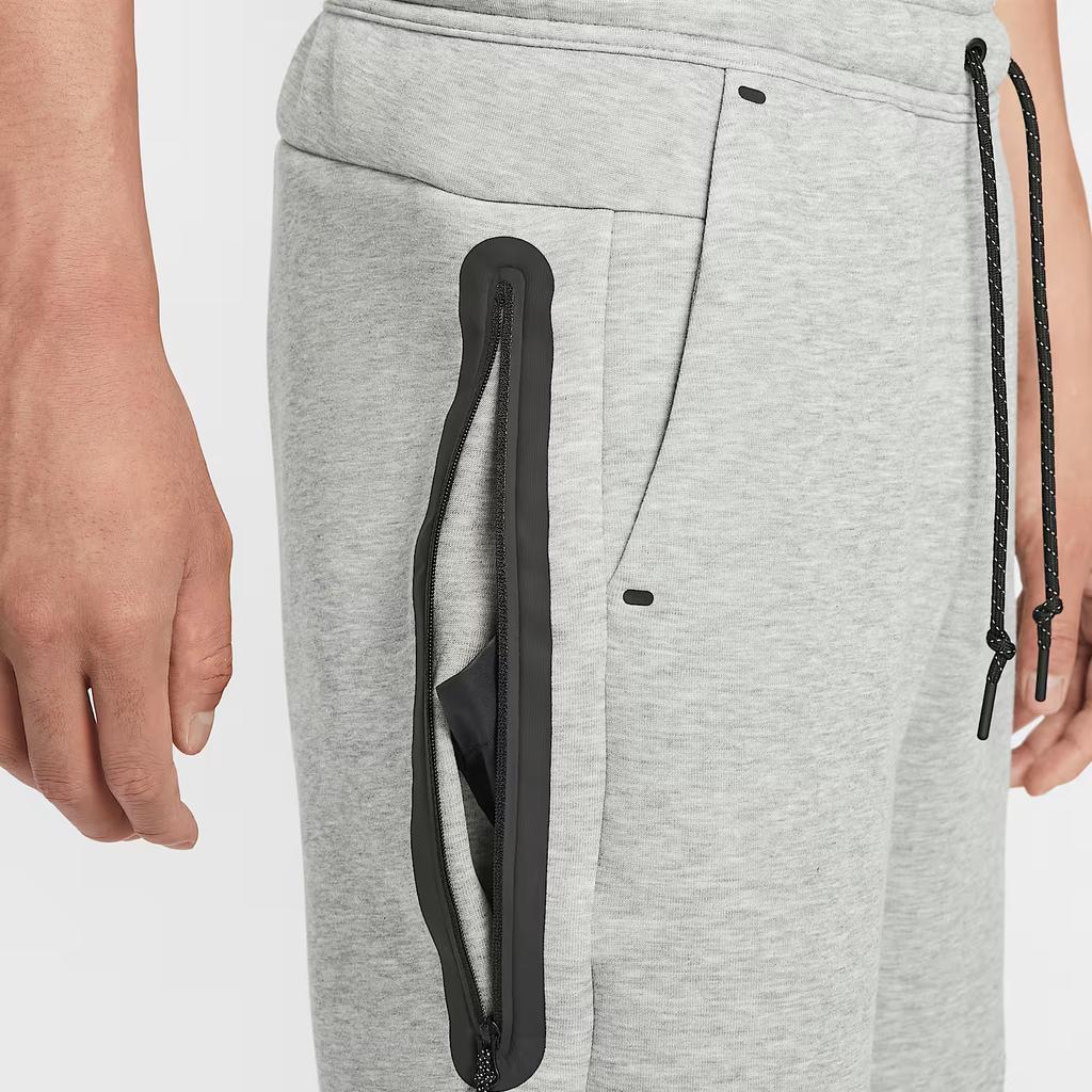 Nike Techniczne Proste Wygodne Jednokolorowe Przyjazne dla skóry Dzianinowe Spodnie Sportowe Męskie doły Ciemnoszary Czarny IM0698-063
