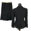 Talbots Two-Piece Suit Women's M Black Made in Japan Skirt Jacket Set(USED)