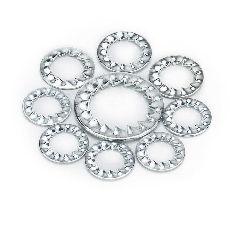 Iron Serrated Locking Washer Set with Anti-Loosening Shims