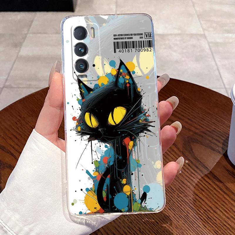 Jelly Casing For Realme GT Explorer Master/GT Master Explorer Edition Clear Silicon Soft TPU Back Cover Cute Cat Protective Case
