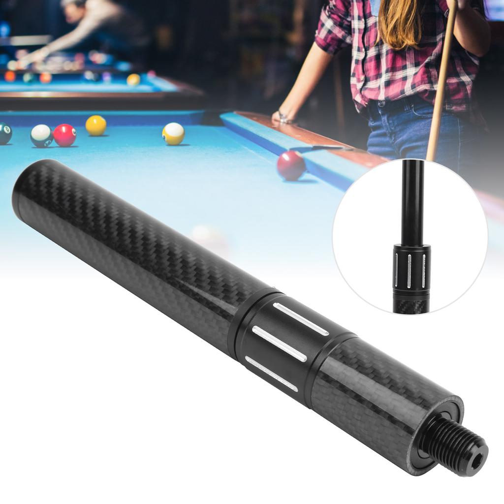 Adjustable Extender Billiard Telescopic Pool Cue Extension Accessory Parts Carbon FiberTelescopic Cue Extension for