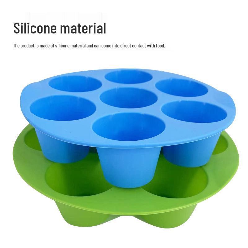 7-Hole Silicone Cake Mold & Muffin Cups - Air Fryer Accessories, Baking Tools Bestseller