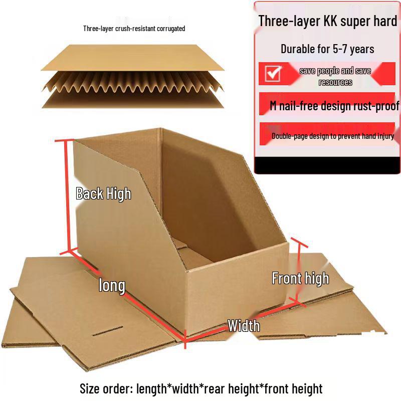 Five-Layer Super Hard Storage Organizer with Slanted Compartments for Warehouse or Supermarket