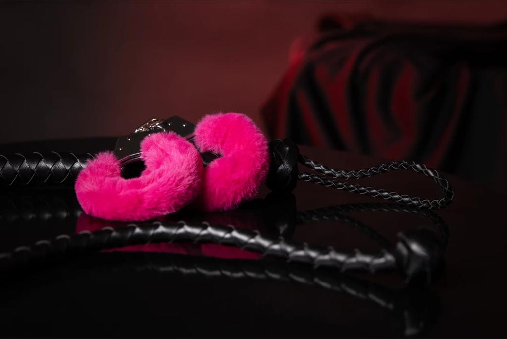 Furry Metal Arm Cuffs Ouch! by shots