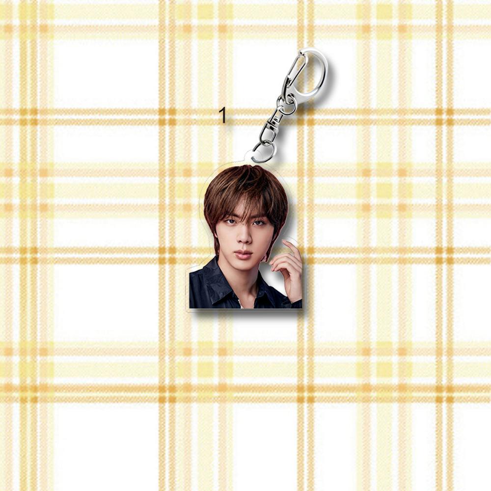 

BTS Suit Photo Acrylic Keychain, Bangtan Boys Formal Outfit Photo Keyring, Kpop Idol Bag Pendant for ARMY Fans JIN