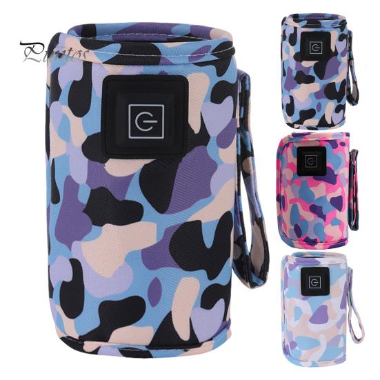 Baby Bottle Warmer Portable Sleeve 3 Levels Adjustable Electric Feeding Insulated Holder Heater Fast Heating Outdoor Travel Infant Milk Cover