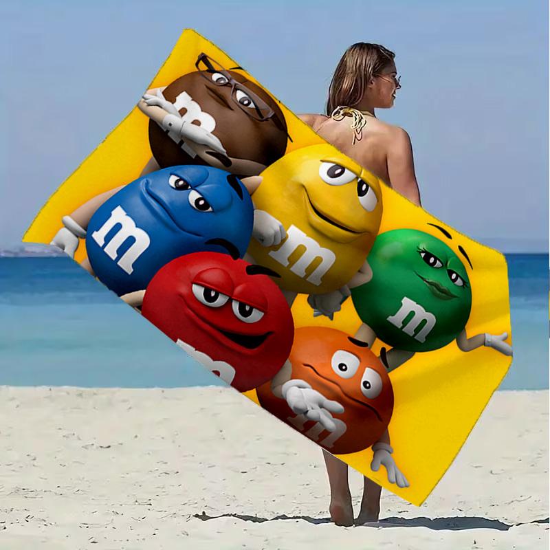 M Bean Beach Towel Microfiber Beach Towel Super Soft & Absorbent for Bath, Beach, Travel  Bath Time Accessory, Fan gifts