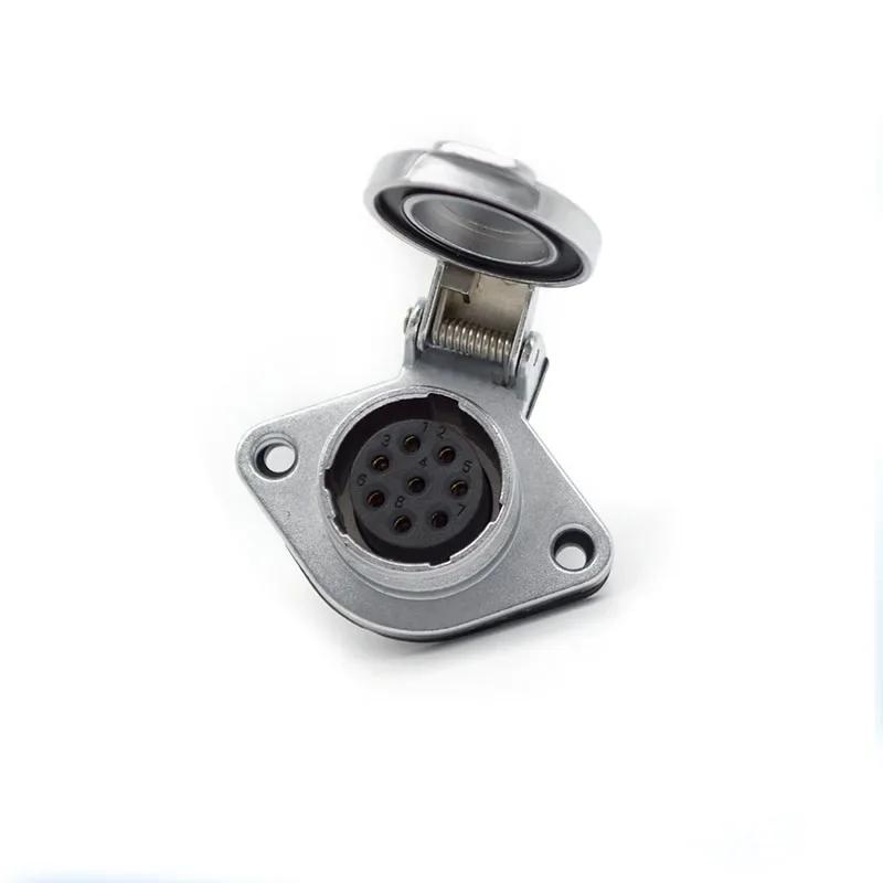 WEIPU WS20 TQ+ZG Multi Core 2 3 4 5 6 7 8 9 12 15Pin M20 Waterproof Connector Electrical Soldering Male Plug Female Socket