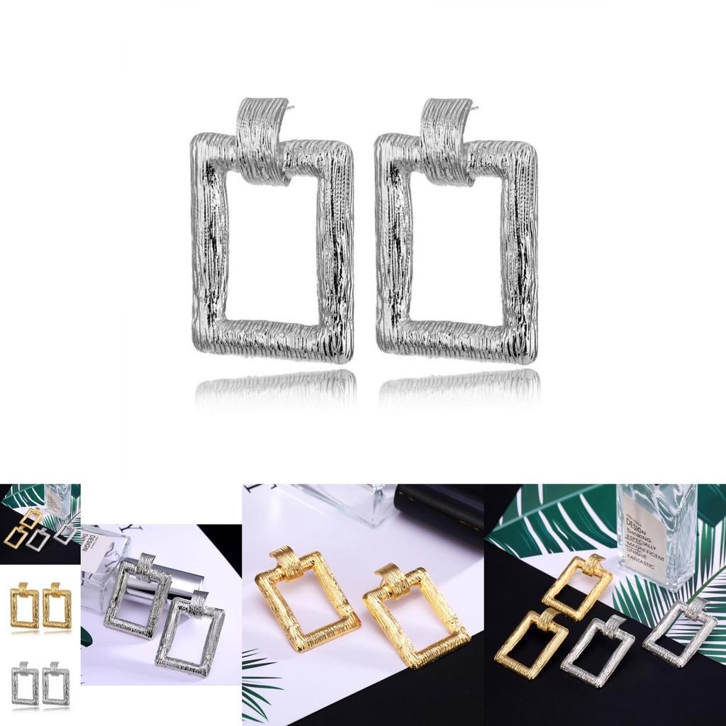 Contemporary Geometric Alloy Earrings For Women Perfect For Work Anniversaries