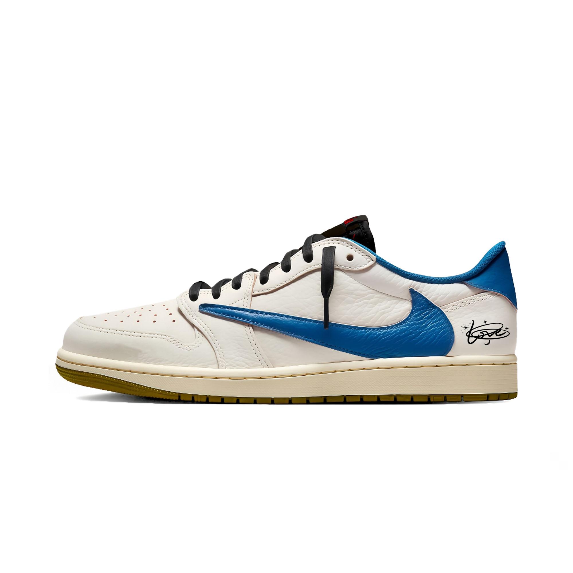

Travis Scott x Jordan Air Jordan 1 Lightning Travis Scott X AJ1 Low Співпраця DZ4137-700(Команда1677- ) 38.5