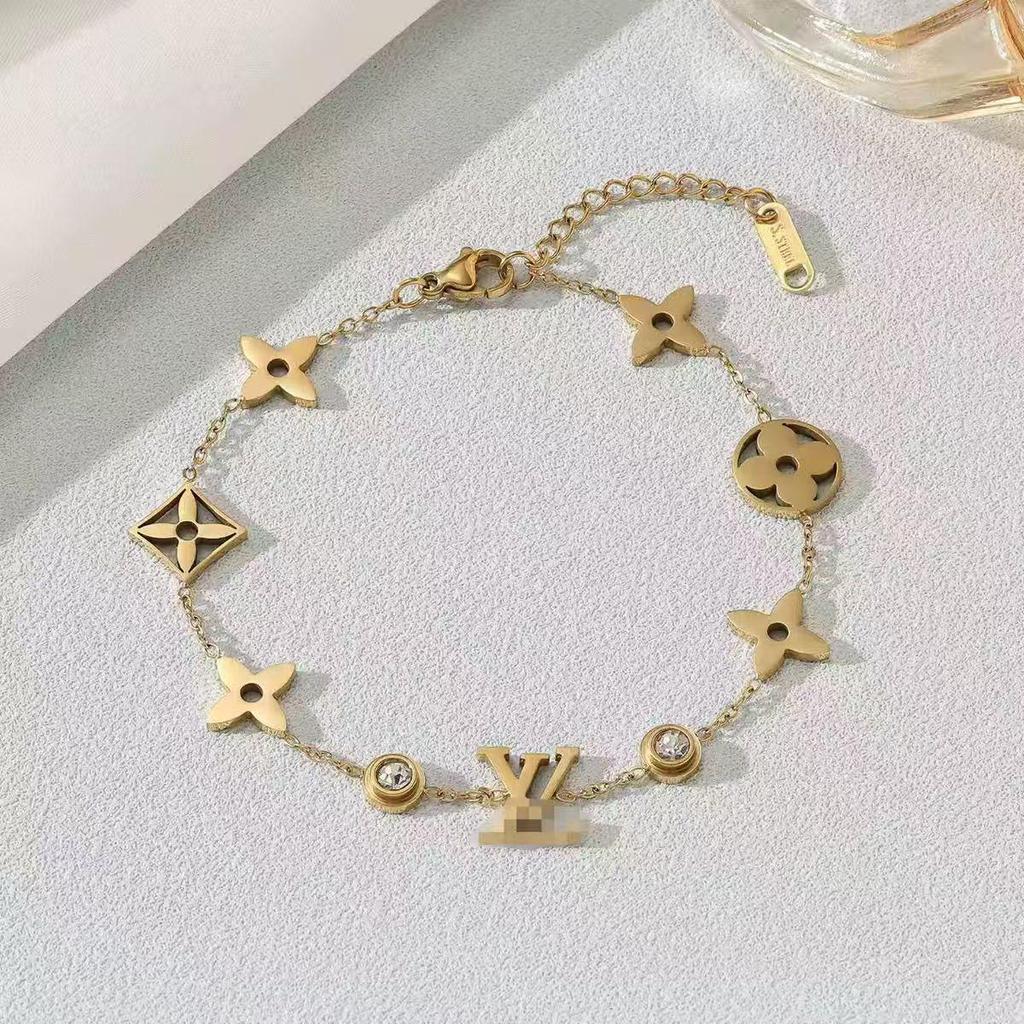 Versatile Stainless Steel Bracelet - Fashionable, Non-fading, Washable, with Distinctive Designs