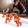3/4in Wood Gluing Pipe Clamp Set Quick Release Pipe Clamp Tools Heavy Duty Ergonomic Multifunctional for Woodworking Carpentry