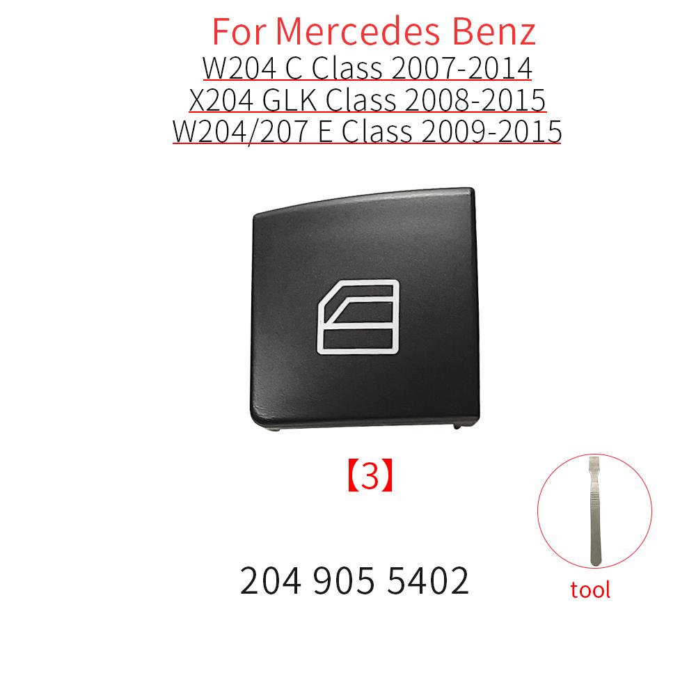 For Mercedes W204 W212 W207 X204 Car Power Window Switch Button Cover Cap For Benz C E GLK Class Coupe C200 E260 GLK300