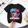 2026 New K-POP Saja Boys Print Short-Sleeved Spring Family Clothing for Boys and Girls Cute Cotton T-shirt for Boys and Girls