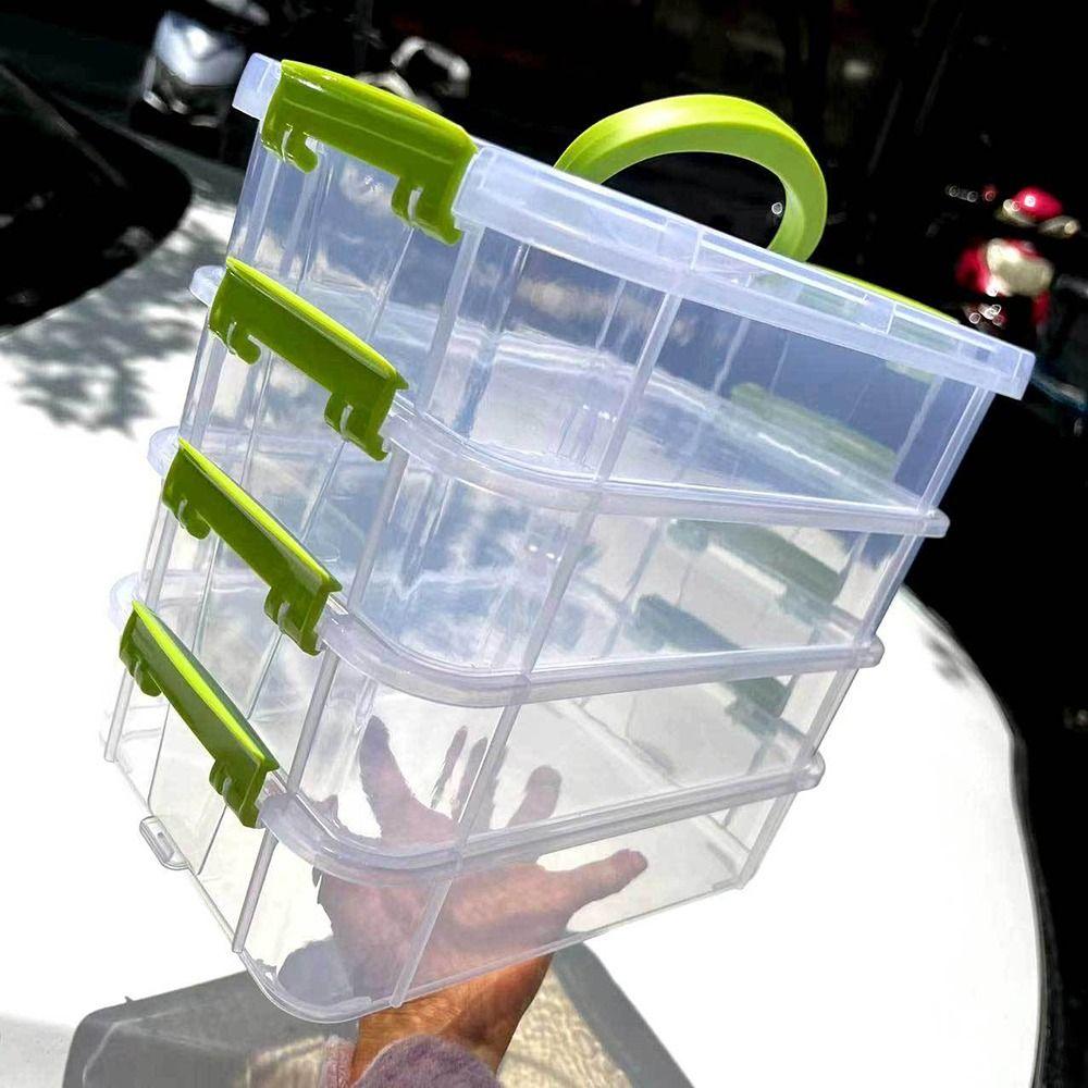 1Pcs Drawer Table Makeup Organizer Box 4 Layers Jewelry Container Bins New Desk Storage Organizer