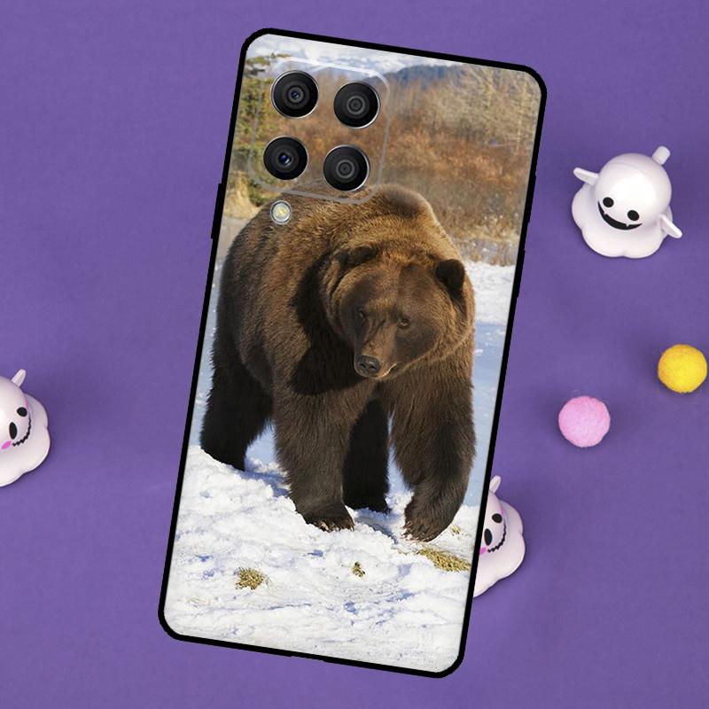 Grizzly Bear Animal Cover For Samsung Galaxy M55 M15 M33 M13 M23 M53 M31 M51 M14 M34 M54 M20 M30s M52 M32 Case
