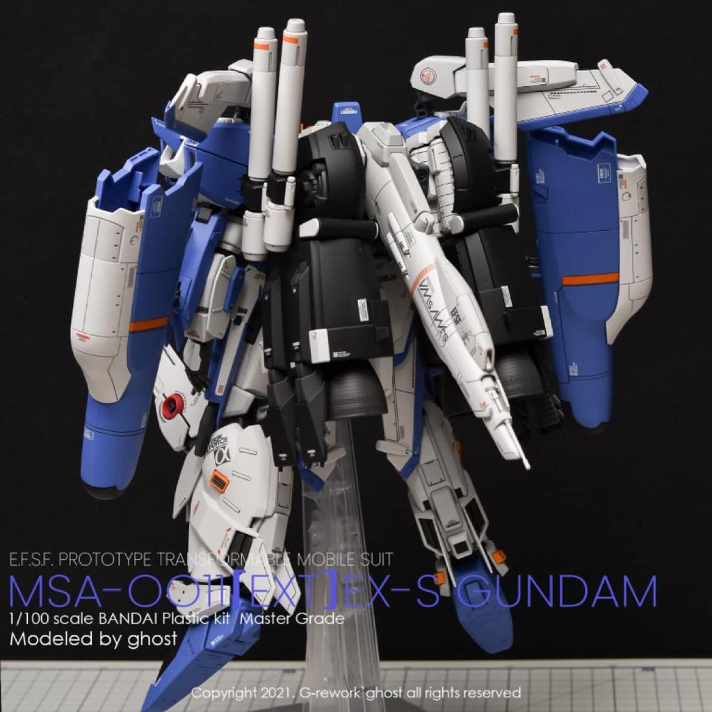 Fluorescent HG RG MG PG RE HiRM Robot MS Detail-Up Water-Transfer Decals (2 Decals for MG 1100 Ex-S GundamS Gundam)