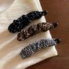 Vintage Leopard Print Dot Plaid Banana Hair Clip For Women Girls Sweet Hair Ornament Hairpin Fashion Hair Accessories Gift