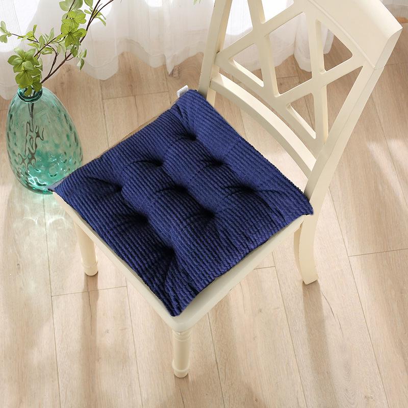 

Одноколірні вельветові подушки з бавовни та льону для вікон, офісних та обідніх стільців 40x40cm