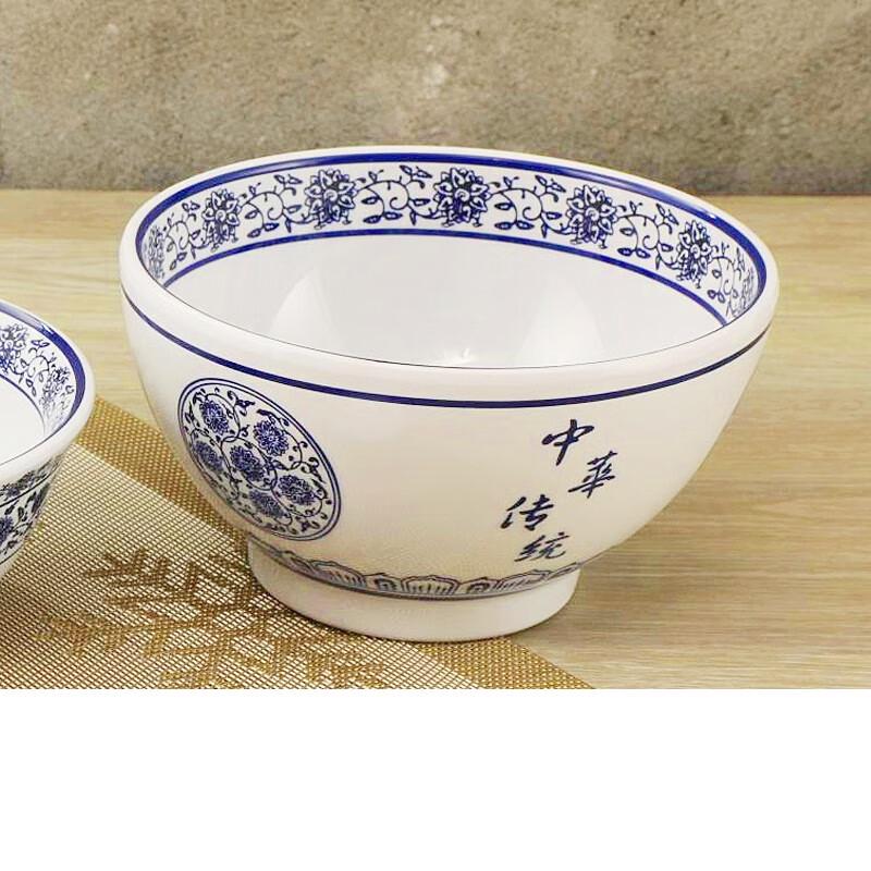 

7-inch Blue and White Melamine Ramen Bowl