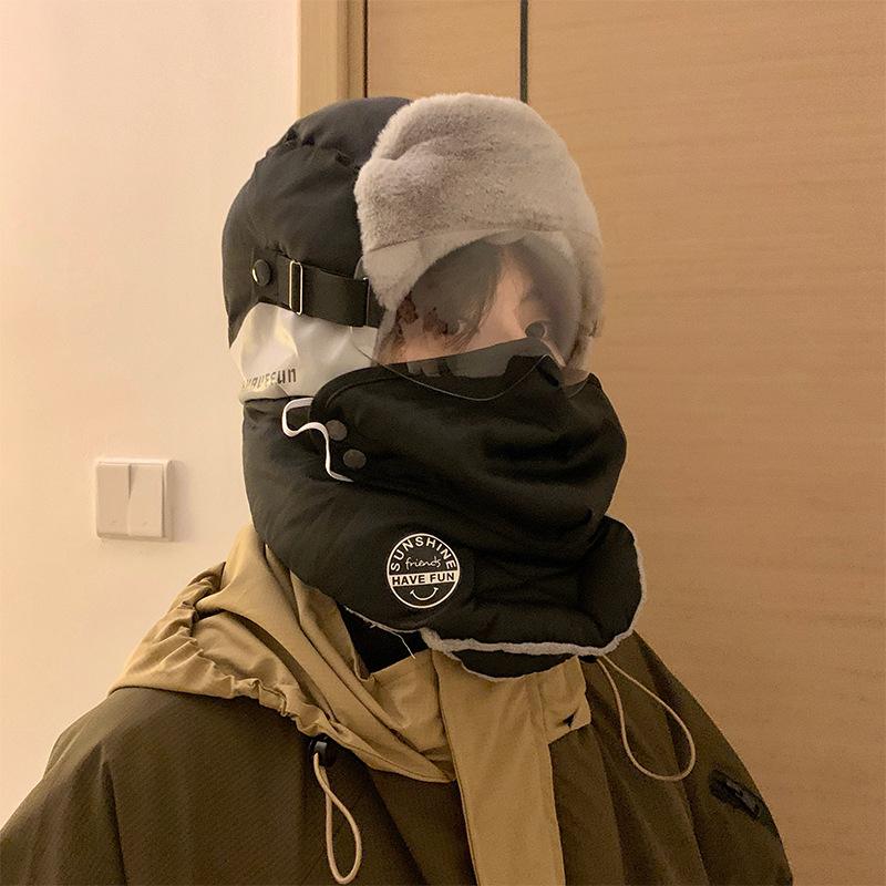 

Шапка Мужская Лыжная Шапка Уличная Защита Ушей Ветрозащитная Шапка Лей Фэн Мужская Зимняя Хлопковая Шапка Теплая Пилотская Холодная Езда на Велосипеде