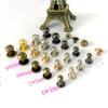 10pcs DIY Brass Nail Hat Bag Leather Craft Clothes/Bag/Shoes Monk Head Screws Garment Rivets