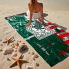Mexico Football Crest Microfiber Beach Towel, Lightweight And Quick-Dry, for Summer Travel, Beach Essential, Swimming Pool