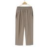 Mutterhose Sommer Cropped Hose Hohe Taille Gerades Bein Mittelalterliche und Ältere Damen Hose Locker Eisseide Hose