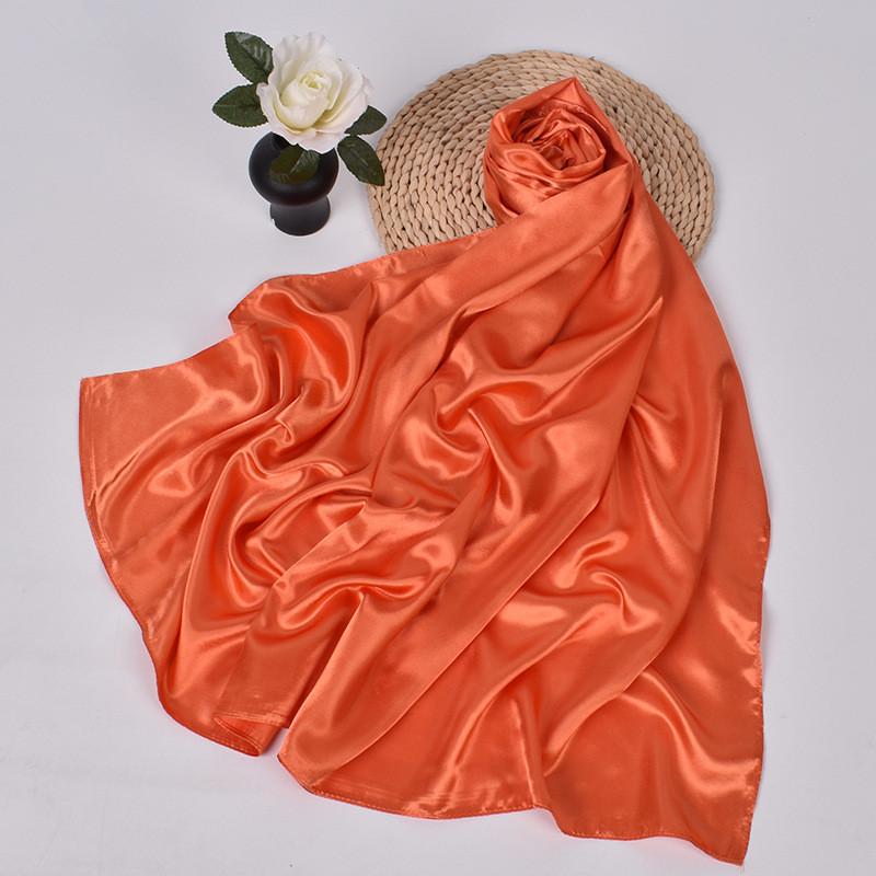 90cm Silk Scarf Scarftop Headwraps For Woman Fashion Four Seasons Hair Accessories Hijab Foulard Bandana Femme Headscarf