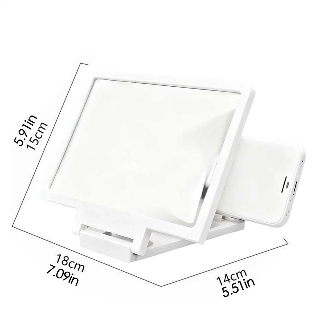 Screen Magnifier HD Screen Magnifying Glass Eye Protection Lightweight Portable Screen Enlarge Magnifier Phone Holder