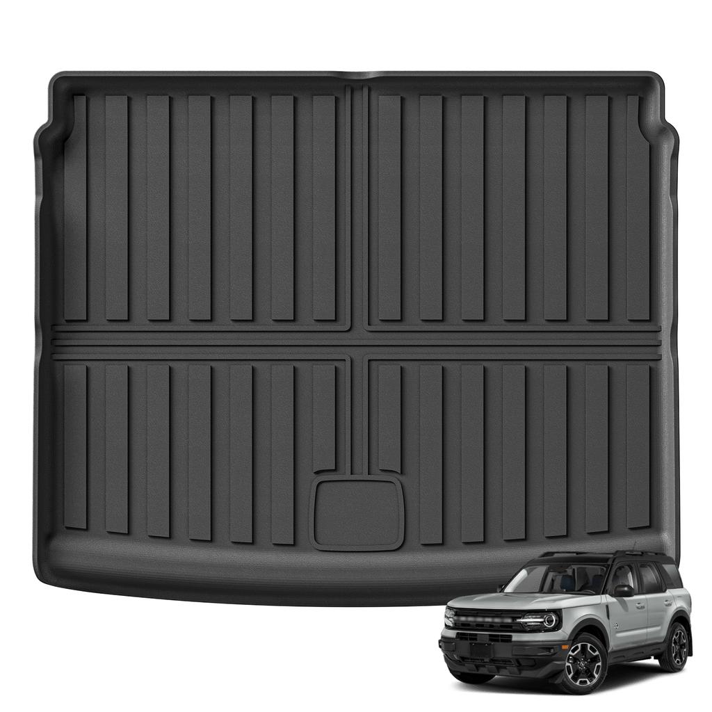 For Bronco Sport 2025 - 2025 TPE 3D Car Floor Mats Cargo Liner Trunk Pad Black Carpet Foot Pads All Weather Left Rudder
