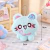 Cartoon Emoji Cat Plush Keychain - Cute Student Bag Pendant Ornament