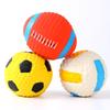 Japan and South Korea Popular High-elastic Cotton Filled High-quality Latex Pet Toys, Football Football Sounding Latex Toys