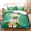 New Game Nahida Genshin Impact Bedding Set Soft Comforter Cover With 1/2pcs Pillow Shams For Kids Adults Microfiber Quilt Cover