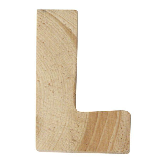 Lettres en bois, 5x1cm, "L"
