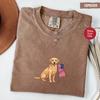 Comfort Colors® Labrador Retriever American Flag Shirt, Patriotic Dog Tee, Labrador Retriever T-Shirt, USA Labrador Mama Shirt