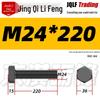 12.9 Grade High-Strength Blackened Hex Bolt M22-M48