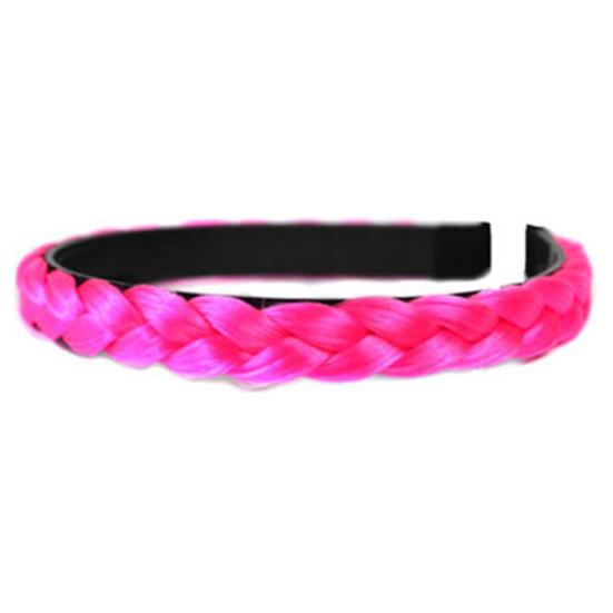 Women Chemical Fiber Hair Hoop Synthetic Wig Braided Headband Headwear Hairband