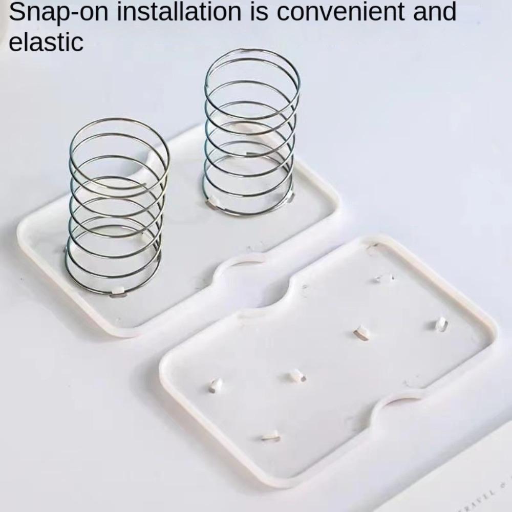 Plastic Spring Tissue Box Practical Double Springs Creative Draw the Paper Accessories