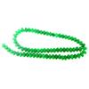 String of 60 Abacus Washer Beads In Tinted Green Jade 8mm Diam