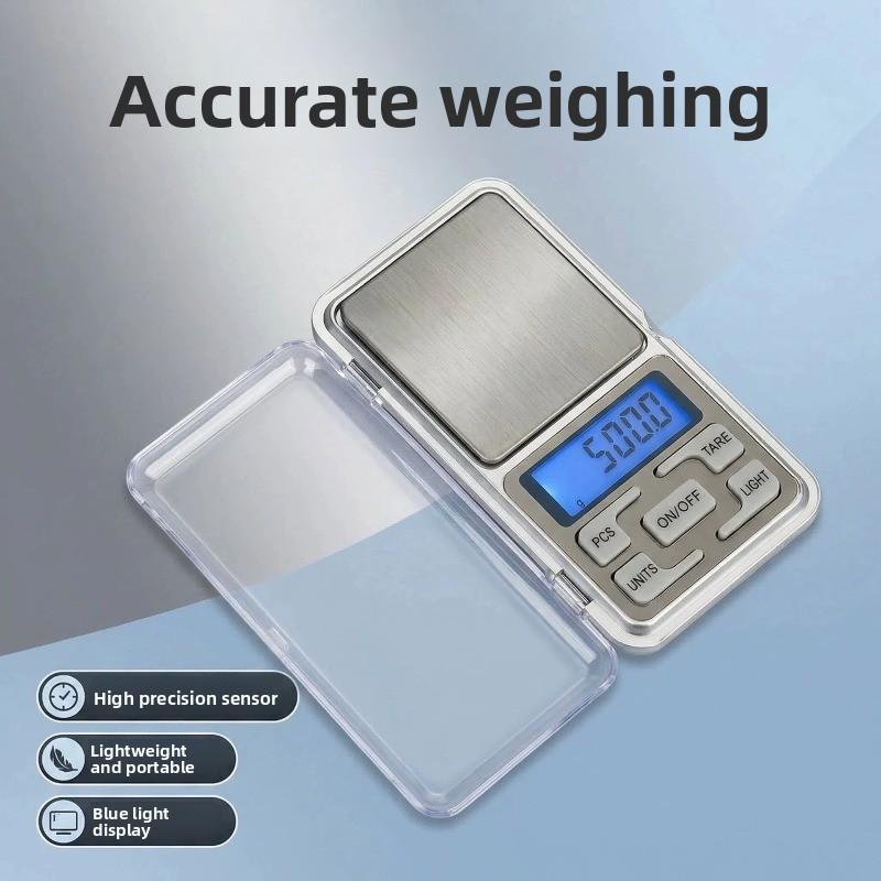 Báscula digital de precisión portátil, mini báscula de bolsillo para joyería 0.01g
