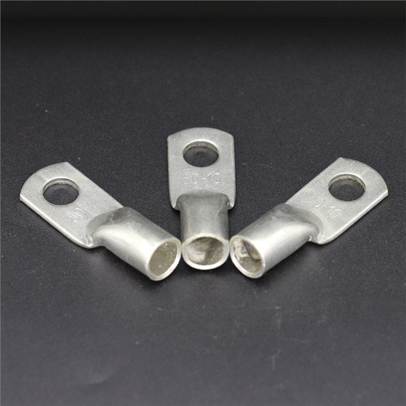 A25F-40Pcs Tinned Copper Wire Nose Terminal Crimp SC Type Lugs Ring Cable Connector 6Mm2 M5/M6/M8 SC6-5