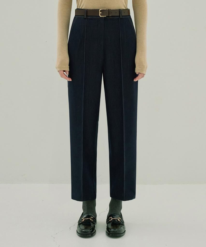 NON AND NON Slim Tailored Denim Slacks_Nfsl4154 (Deep Blue)
