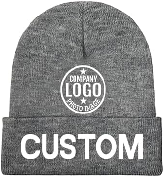 Custom Unisex Beanies with 3D Embroidery Personalized Logo Winter Hats-100% Acrylic Common Fabric