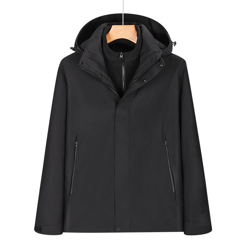 KE Long Men s Three-in-One Outdoor Waterproof Windproof Softshell Jacket 3XL