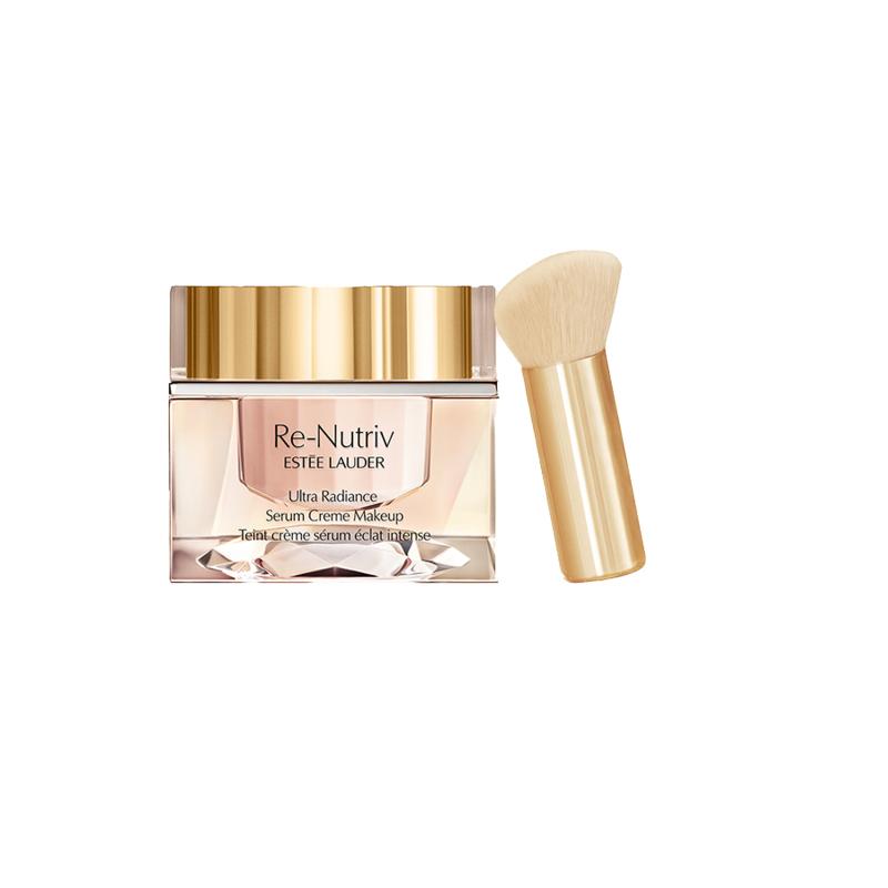 ESTEE LAUDER White Gold Skin Care Powder Cream Makeup Sets Natural Hydration 30ml+Foundation Brush Gentle
