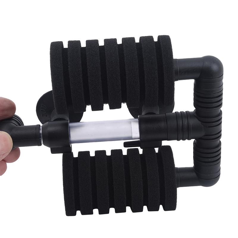 Family Fashion Beautiful and Practical Double Head Mini Silent Fish Tank Pneumatic Filter